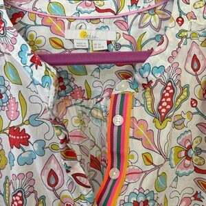 BODEN cotton popover blouse shirt 16/28 RARE